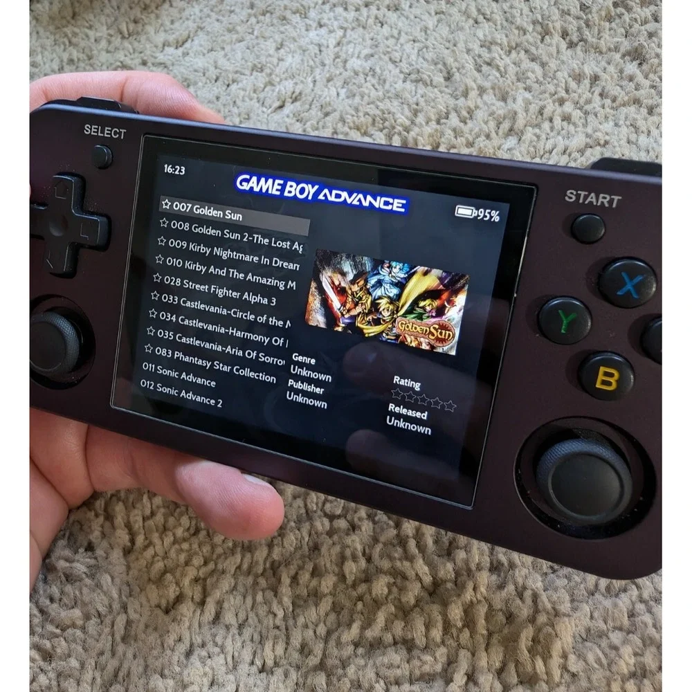Anbernic RG353M‎ Handheld Retro Gaming Console w/ Game Libraries 3.5 IPS Screen